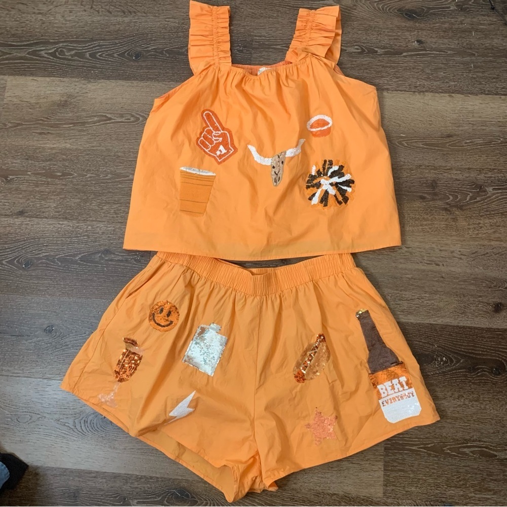 Queen of Sparkles UT College Game Day icon shirt/ shorts set 2XL - Picture 2 of 10
